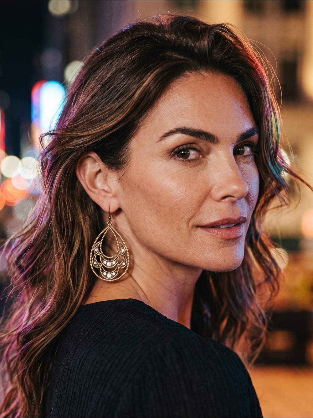🏷️‼️5/$25🏷️‼️🩶MAURICES🩶Gunmetal Filigree Teardrop Earrings/NIP